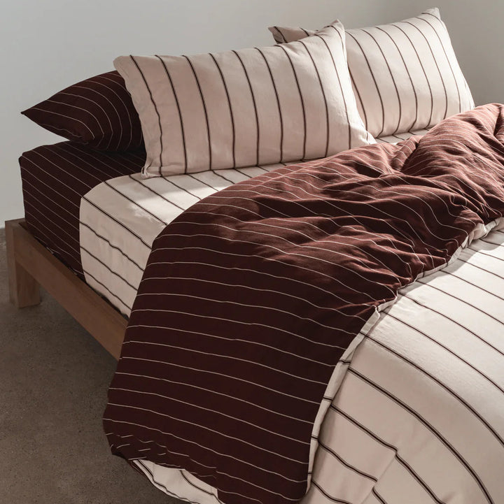 Hommey Fitted Sheet - Mahogany
