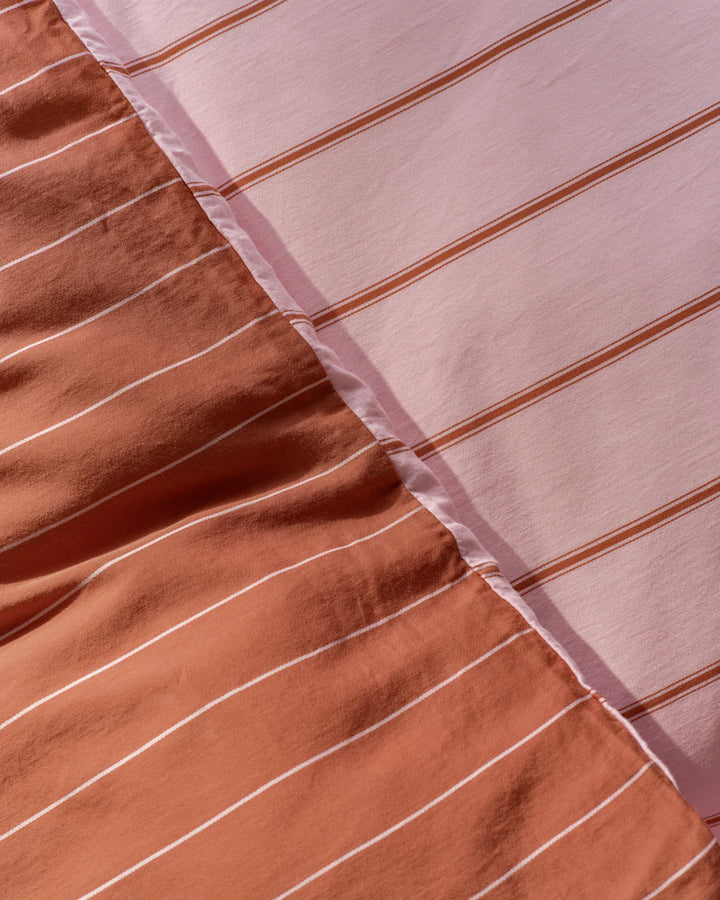 Hommey Quilt Cover - Rose / Sienna