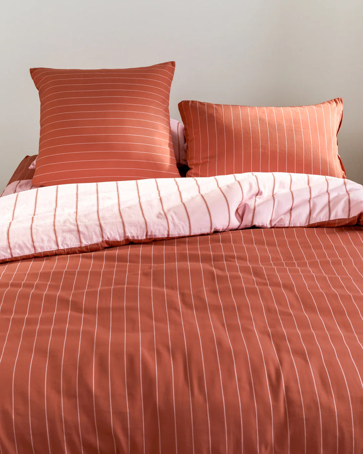 Hommey Quilt Cover - Rose / Sienna