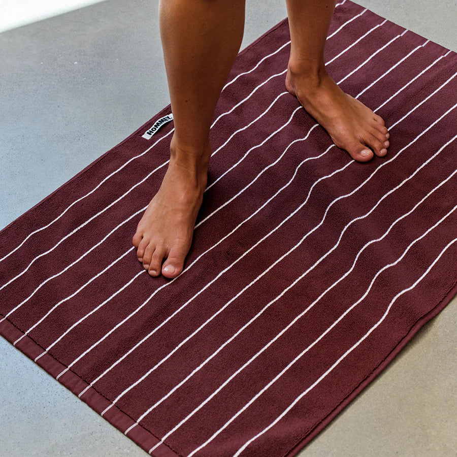Hommey Bath Mat - Merlot
