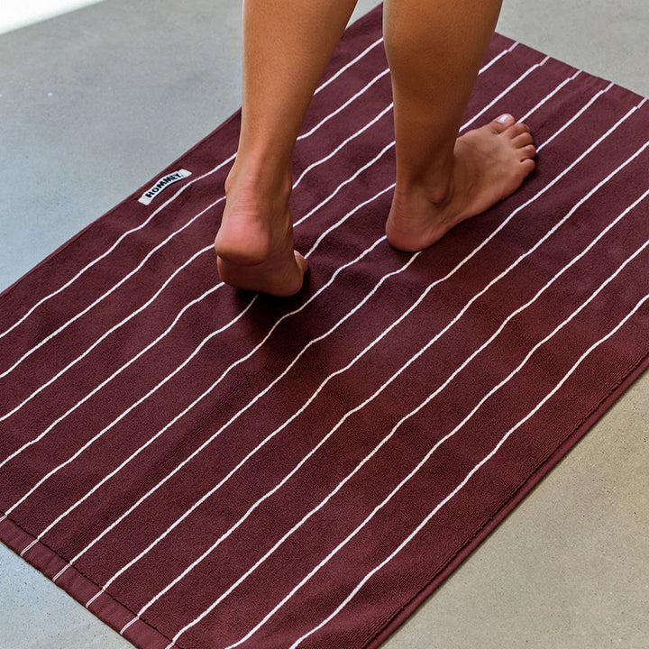 Hommey Bath Mat - Merlot