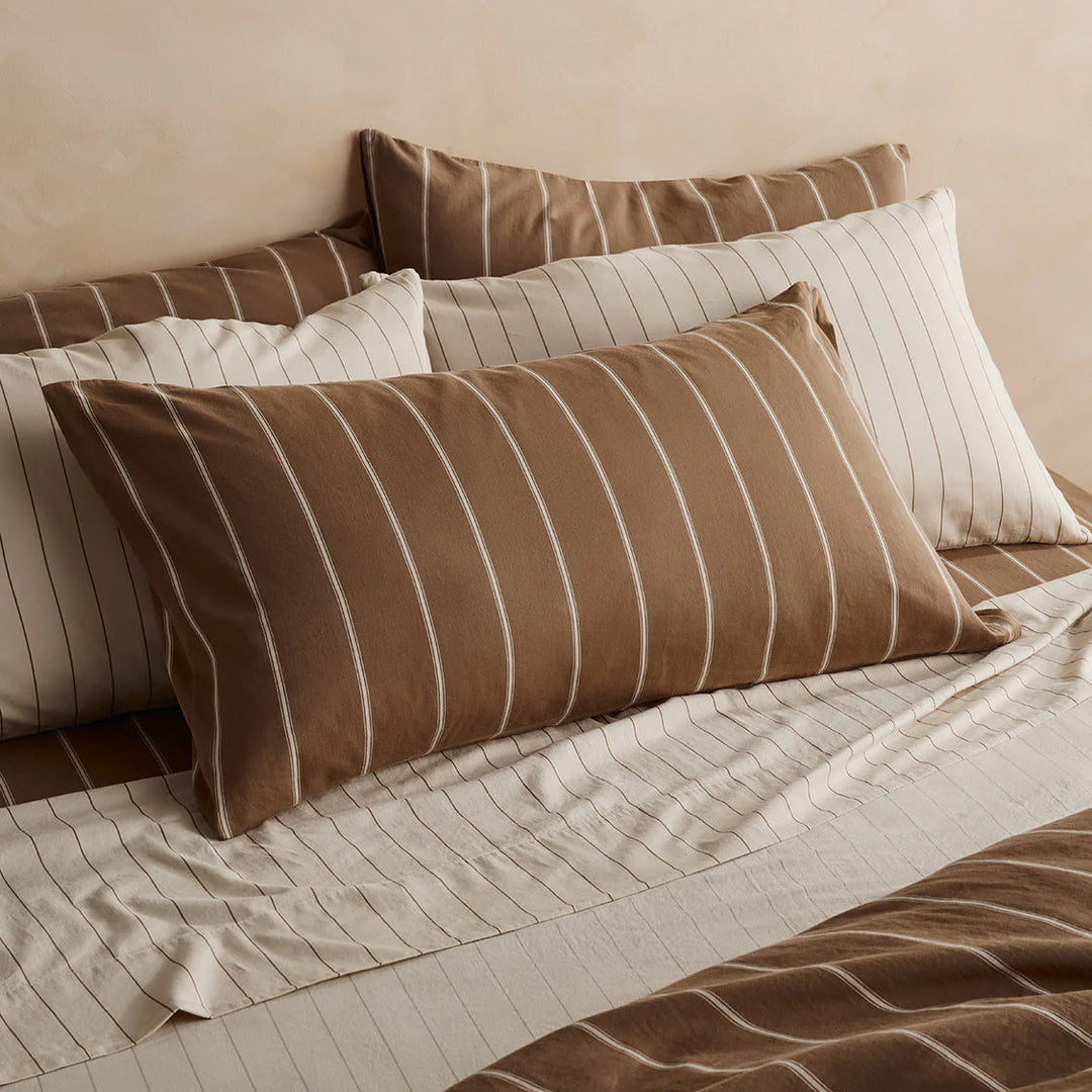 Hommey Pillowcase Pair - Caramel
