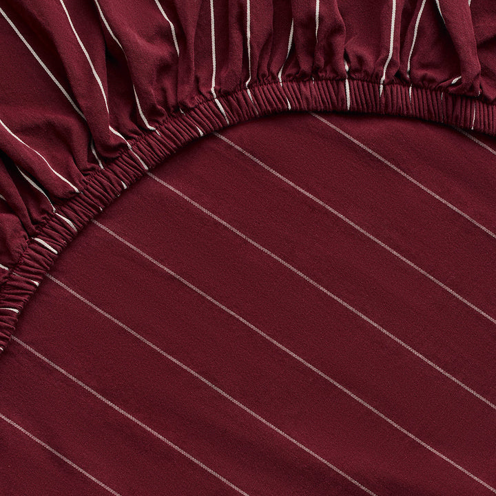 Hommey Fitted Sheet - Wine