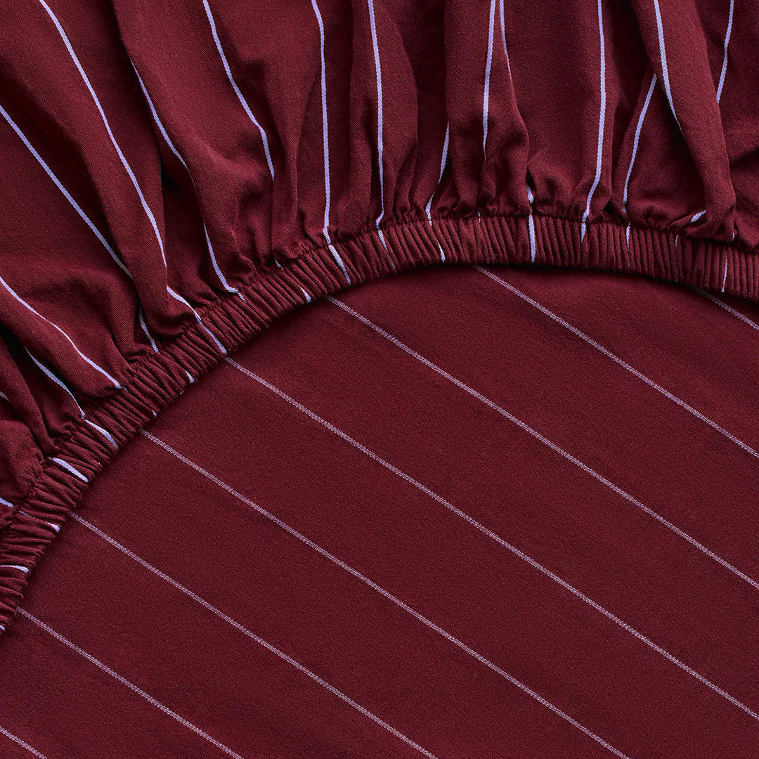 Hommey Fitted Sheet - Plum