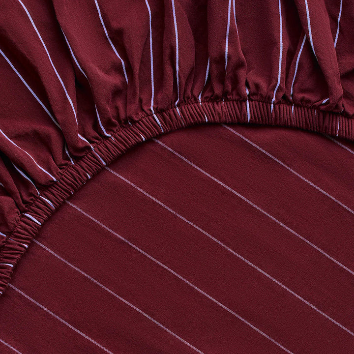 Hommey Fitted Sheet - Plum