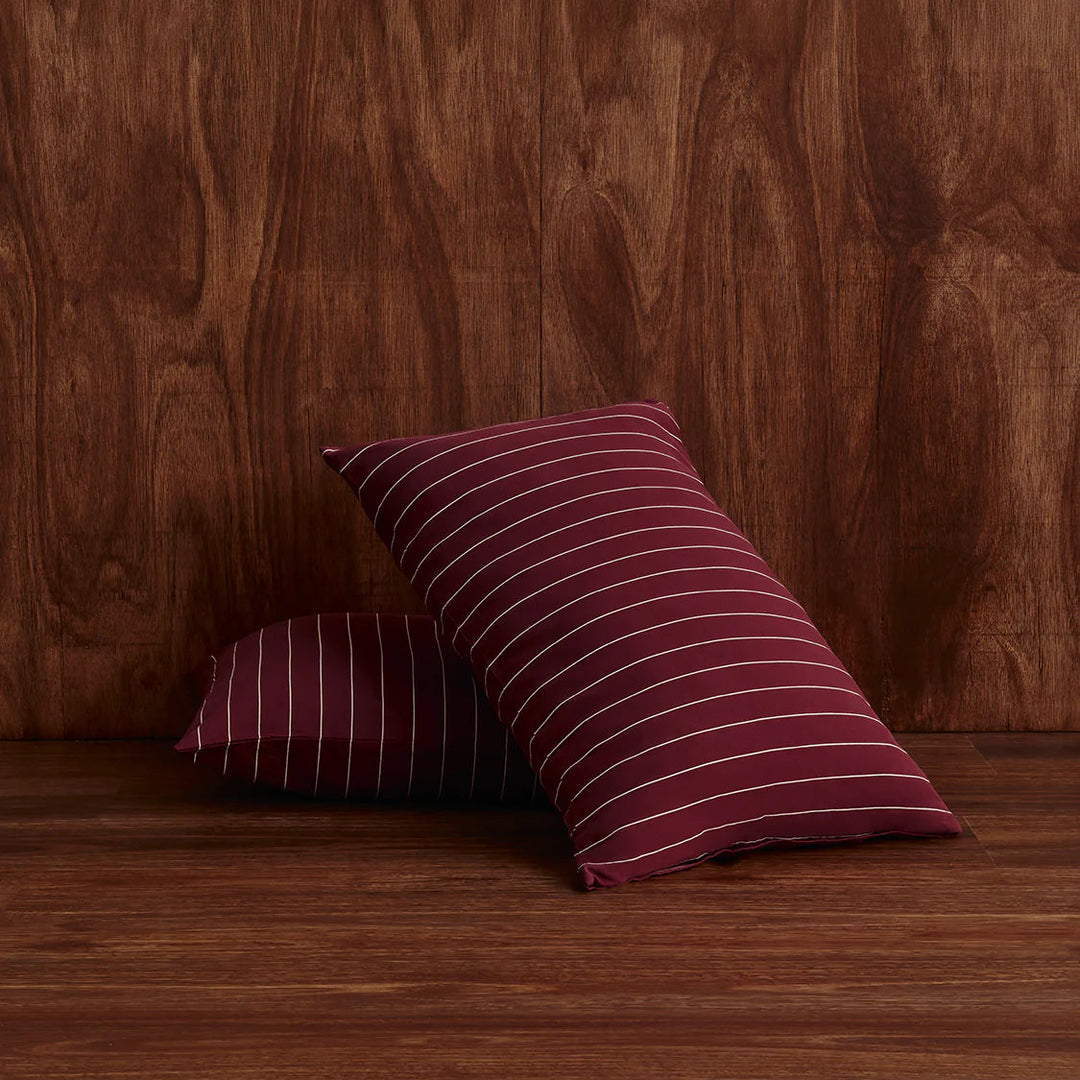 Hommey Pillowcase Pair - Wine