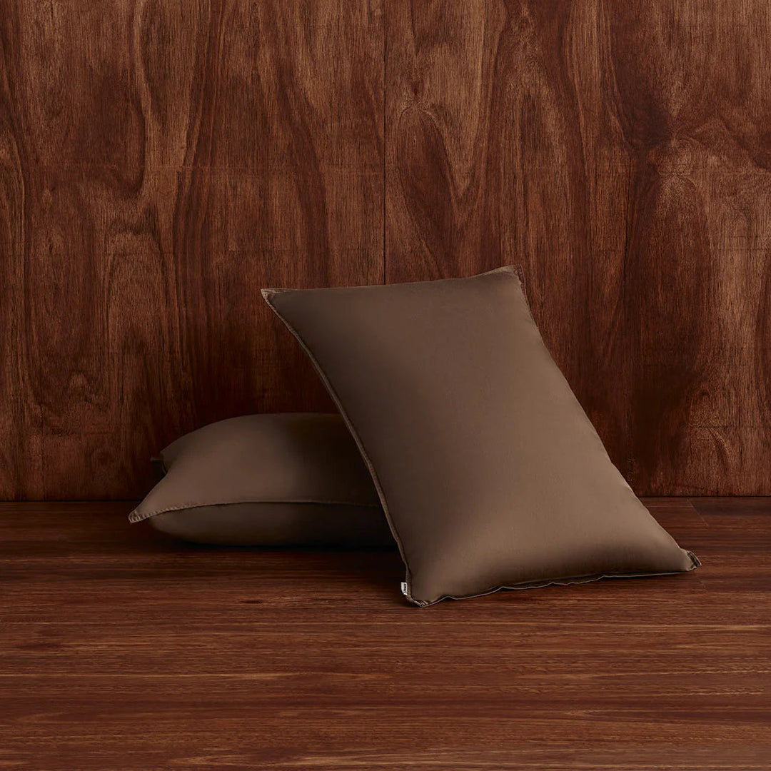 Hommey Pillowcase Pair - Hazelnut