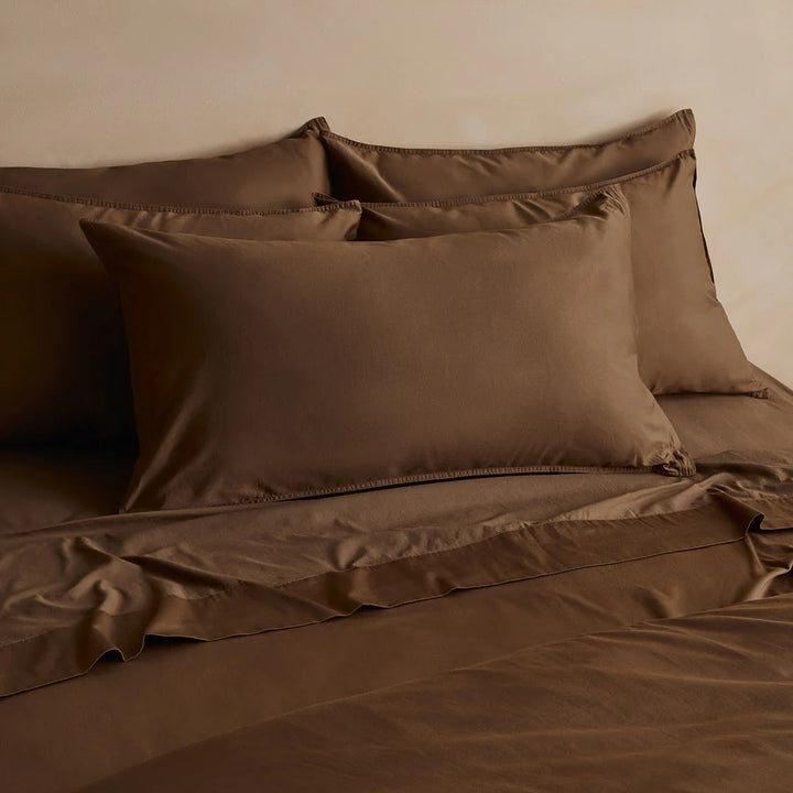 Hommey Pillowcase Pair - Hazelnut