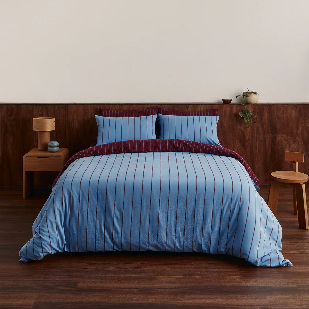 Hommey Quilt Cover - Oxford / Plum