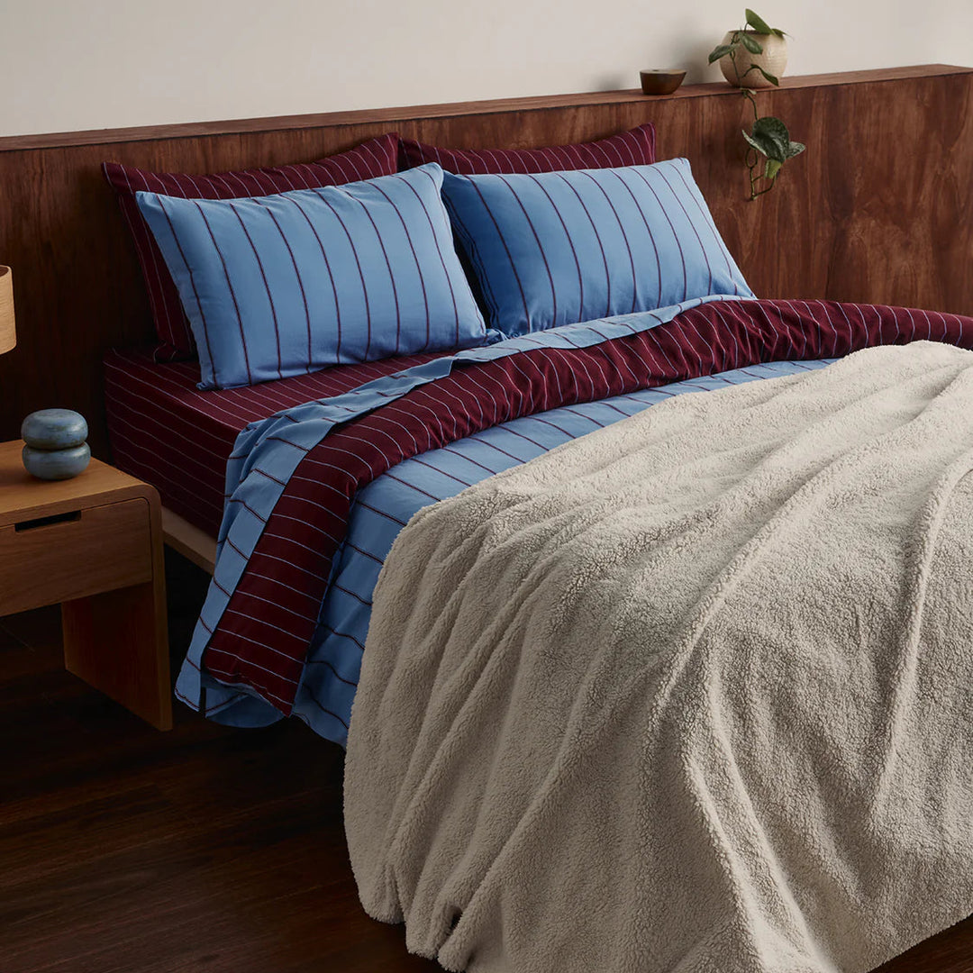 Hommey Fitted Sheet - Plum
