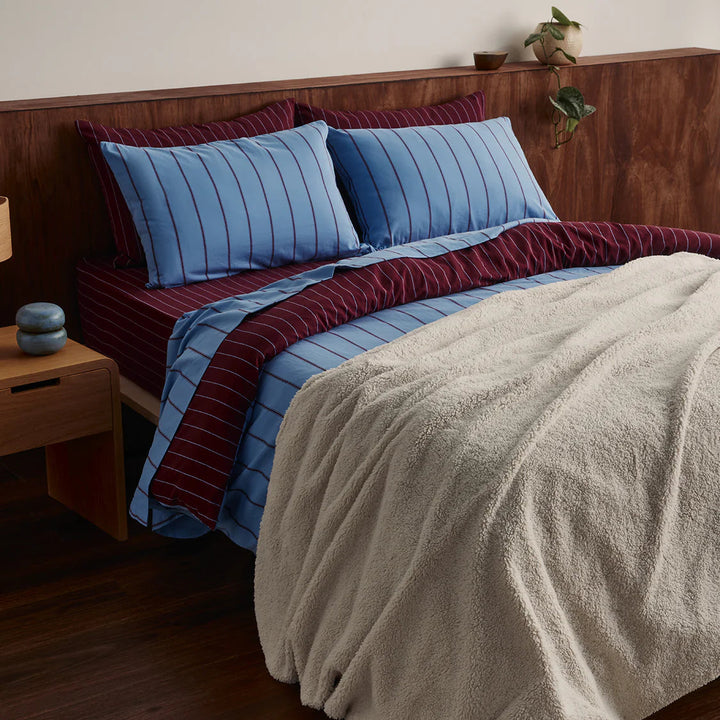 Hommey Fitted Sheet - Plum