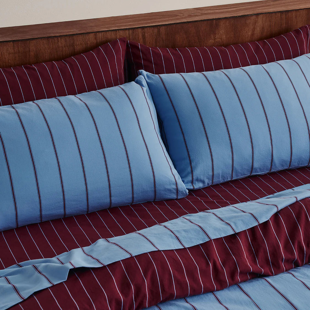 Hommey Quilt Cover - Oxford / Plum