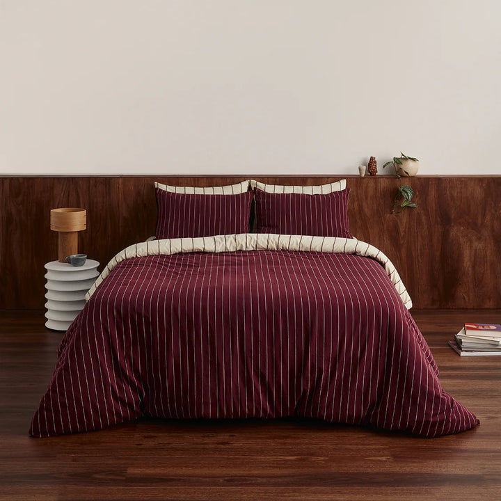 Hommey Fitted Sheet - Wine