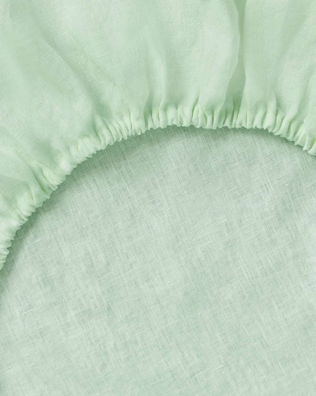 Hommey Linen Fitted Sheet - Spearmint