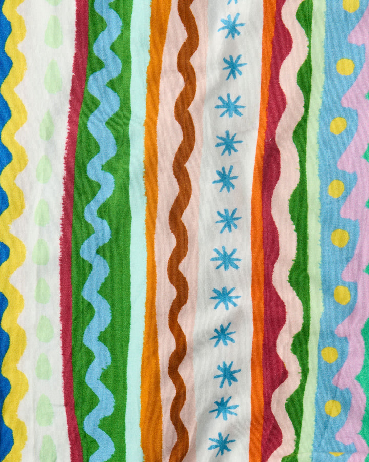 Kip & Co Beach Patterns Organic Long Sleeve Zip Romper