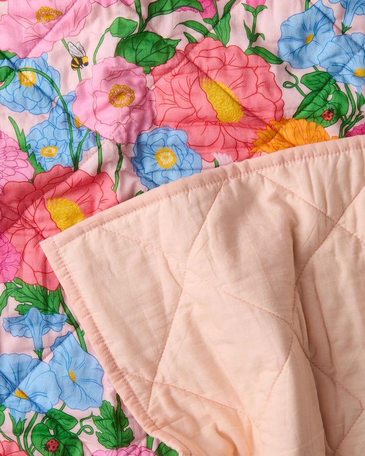 Kip & Co Follow The Sun Organic Cotton Quilted Cot Bedspread