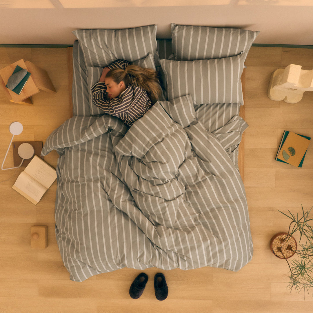 Hommey Quilt Cover - Sage Stone