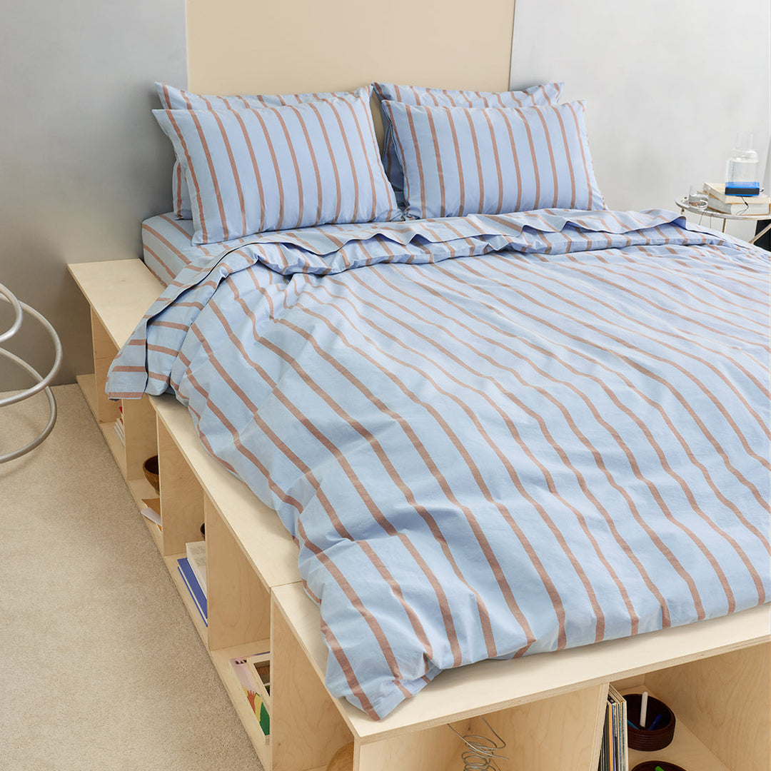 Hommey Pillowcase Pair - Chambray Blue