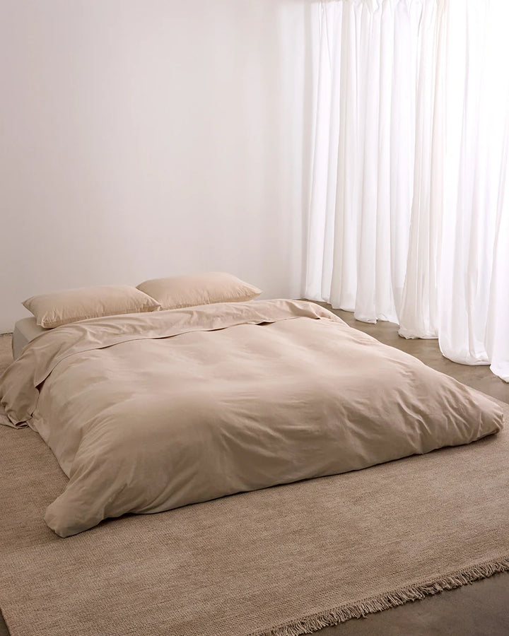 Hommey Quilt Cover - Coconut