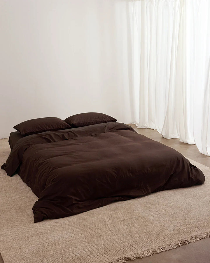Hommey Quilt Cover - Cocoa