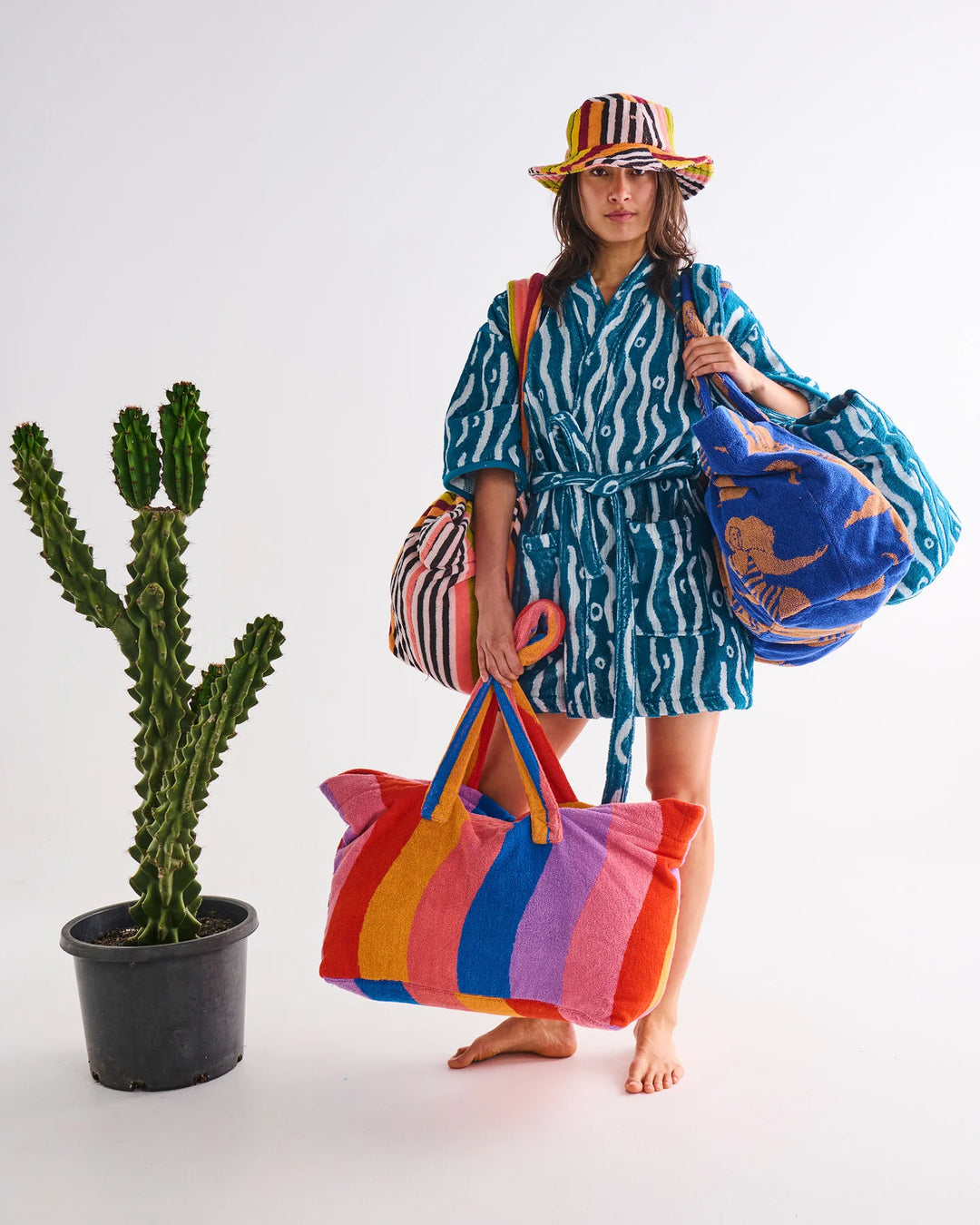 Kip & Co Surfs Up Terry Oversized Beach Bag