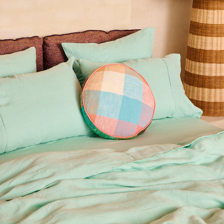 Kip & Co Vista Jade Linen Pillowcases