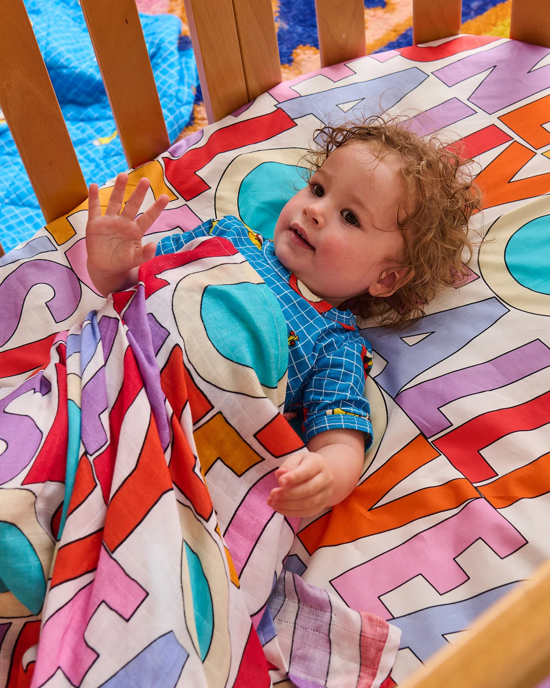 Kip & Co x The Beatles All You Need Is Love Bamboo Swaddle