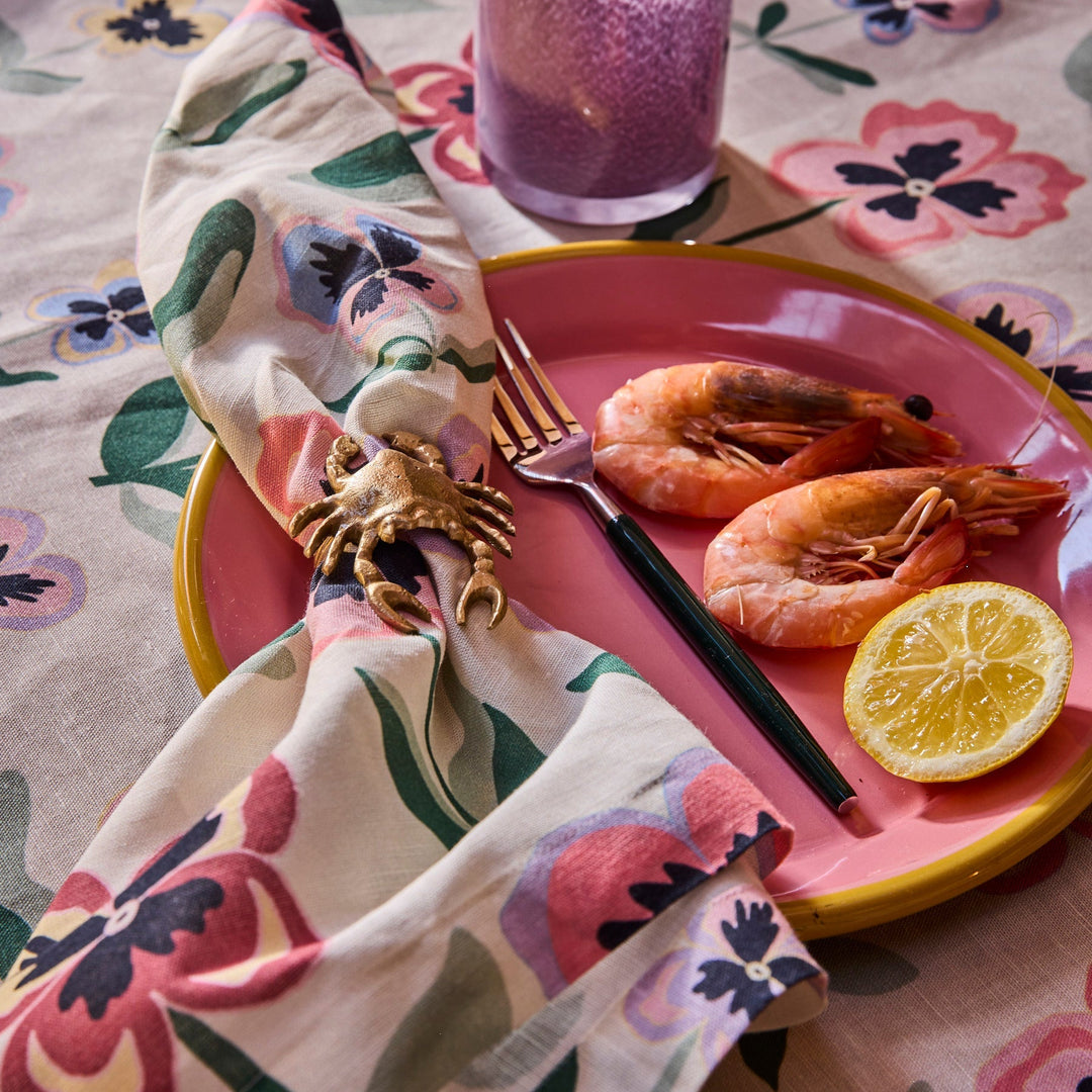 Kip & Co Pretty Pansy Tablecloth
