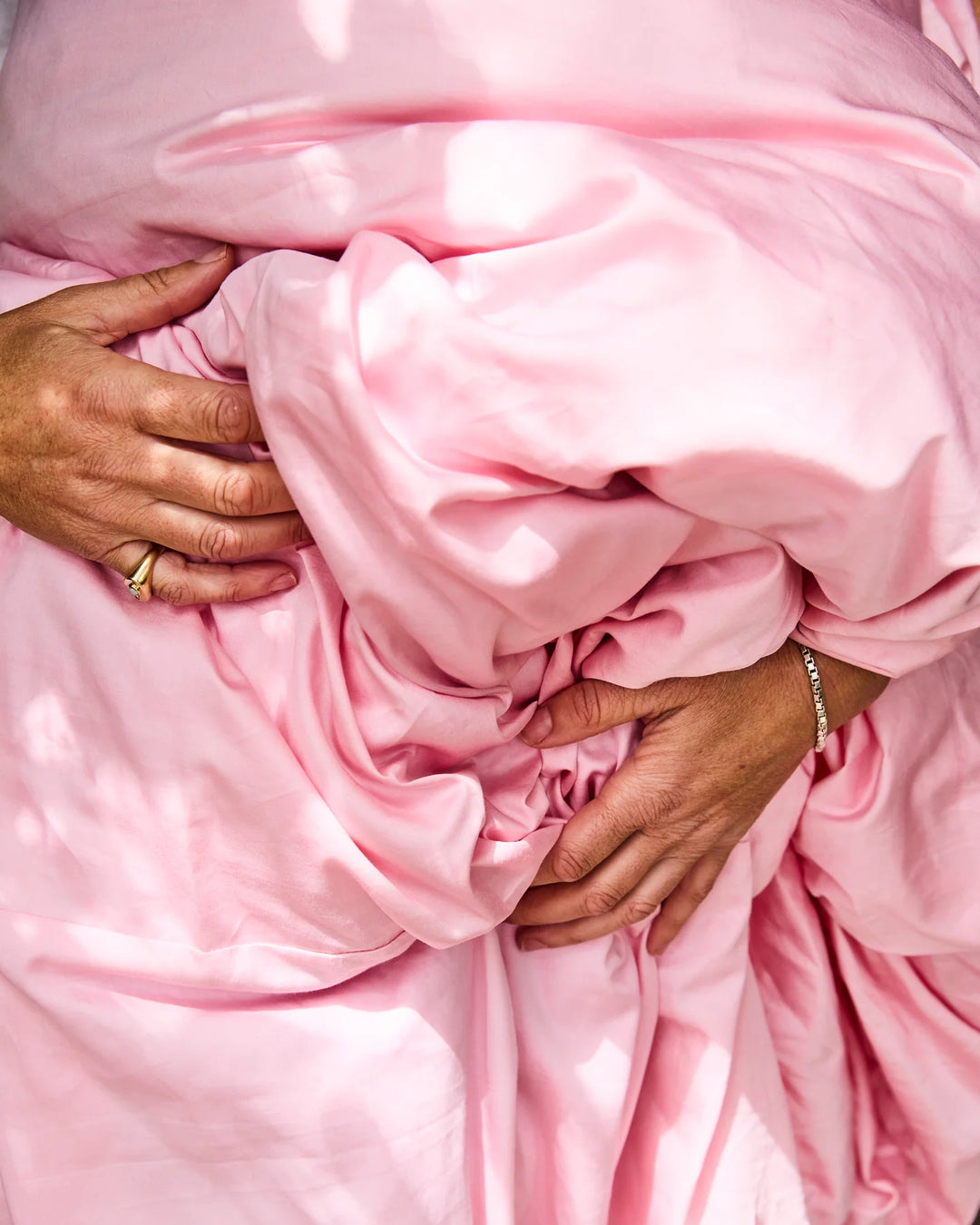 Kip & Co Glow In Pink Bamboo Cotton Quilt Cover