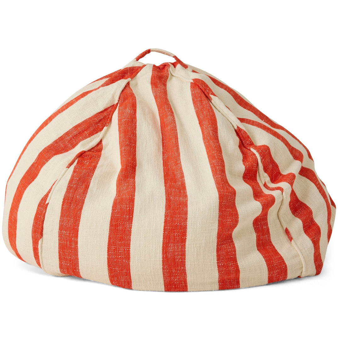 Kip & Co Roma Red Stripe Woven Beanbag
