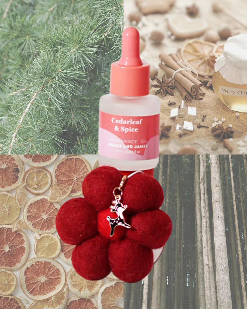 Grace and James Bloom Christmas Collection - Cedarleaf & Spice Air Freshener