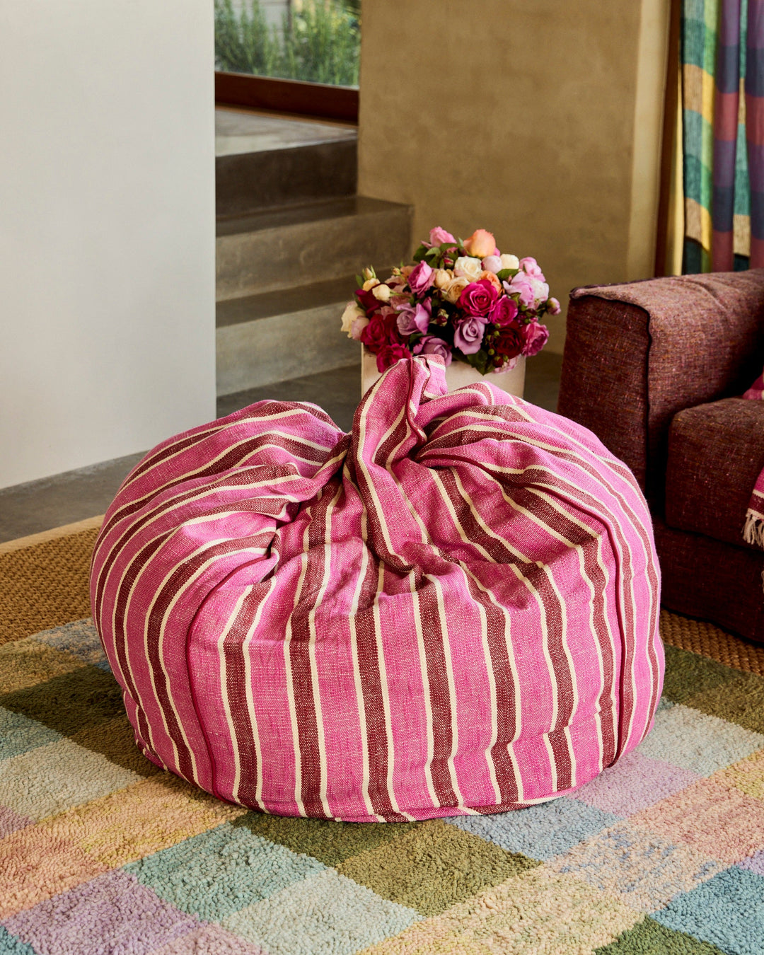 Kip & Co Cherry Sundae Woven Beanbag