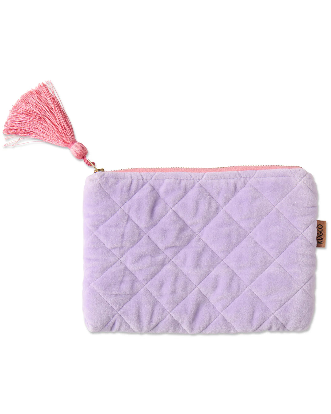 Kip & Co Lilac Velvet Cosmetics Purse - Toiletry Bags & Cases