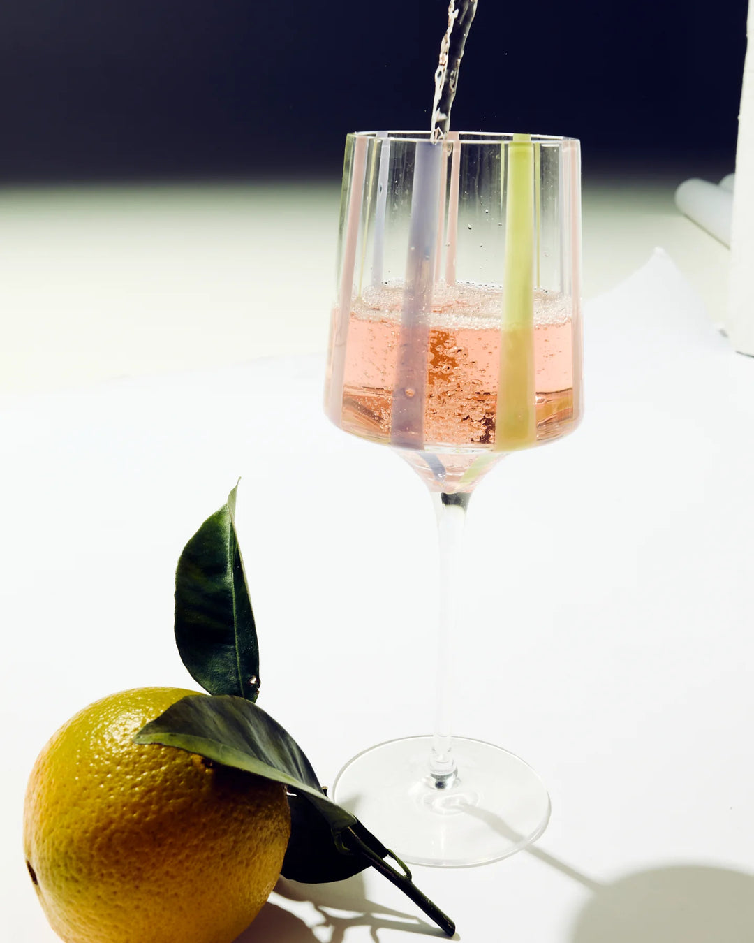 Kip & Co Neptune Stripe Wine Glass 2P Set