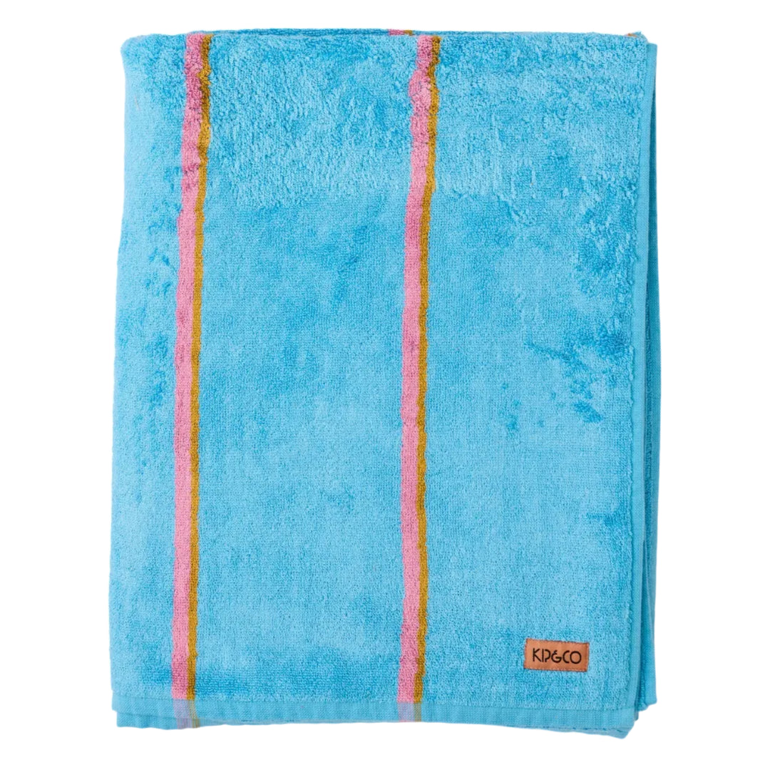 Kip & Co Aegean Stripe Bamboo Terry Bath Towel