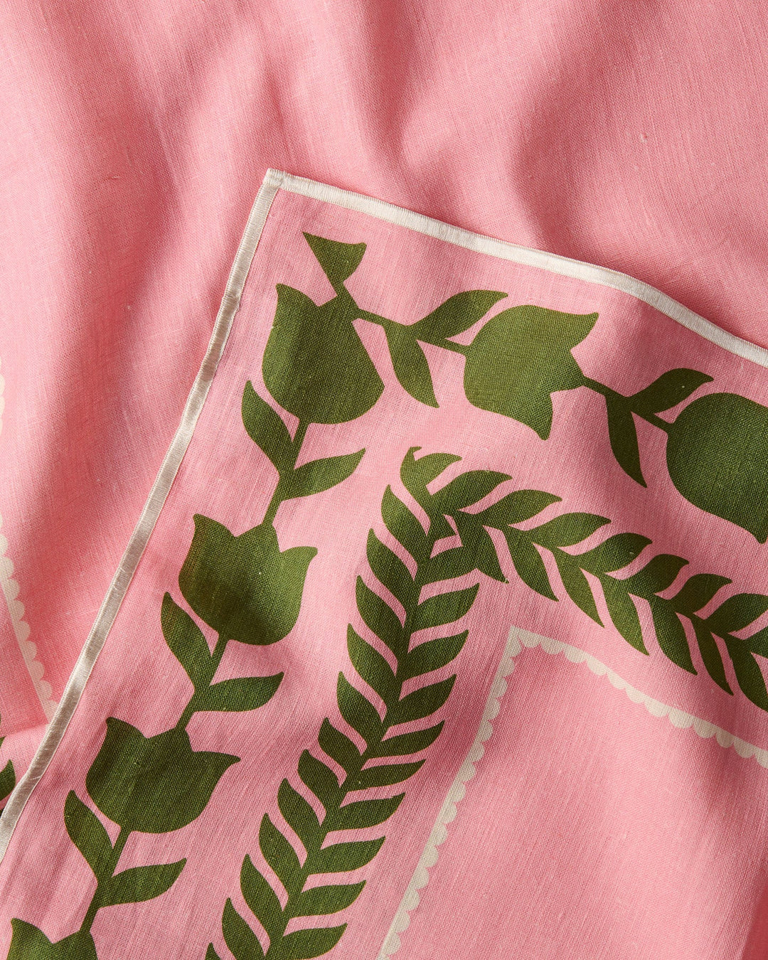 Kip & Co Flower Chain Embroidered Tablecloth