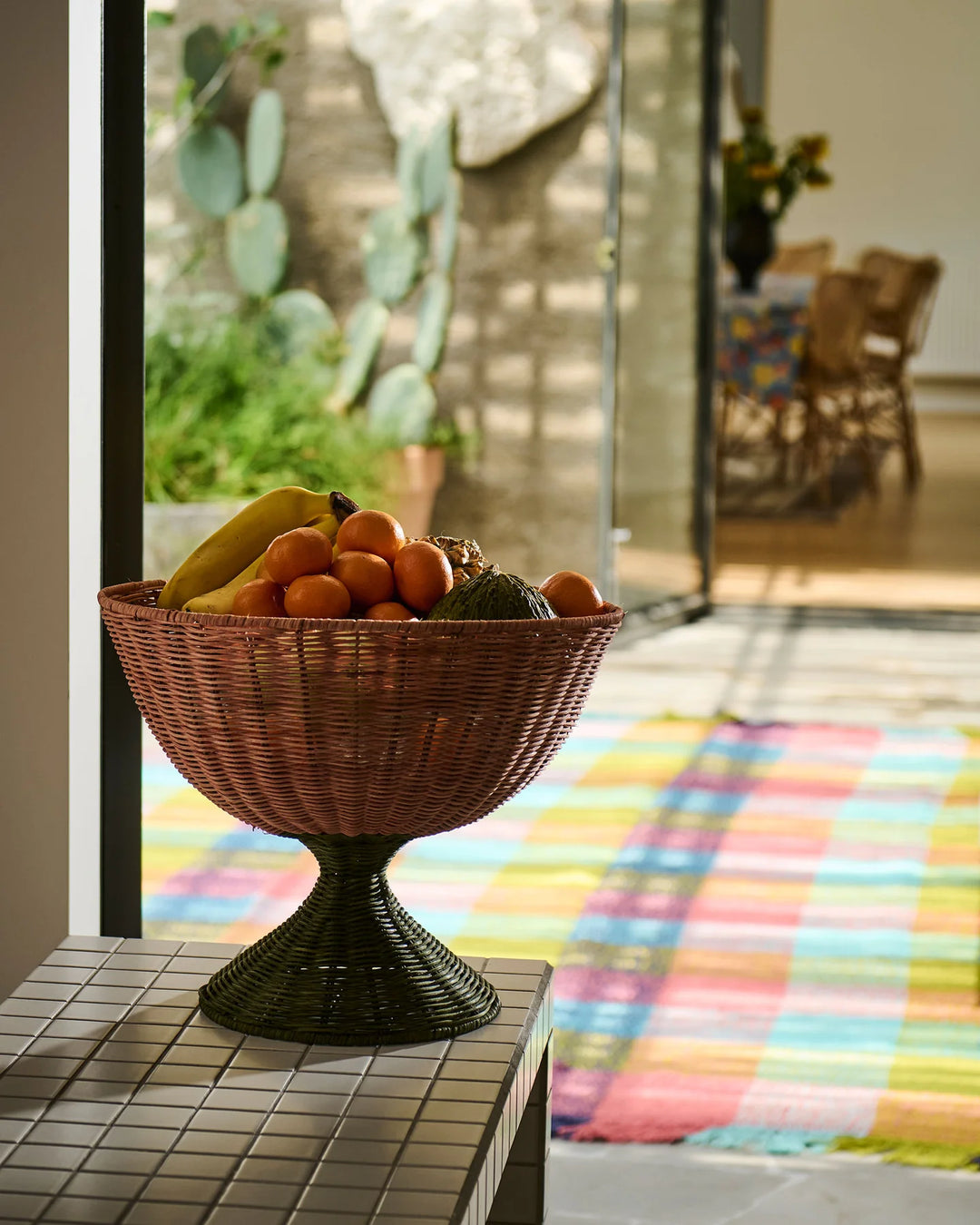 Kip & Co Portofino Rattan Fruit Bowl Stand