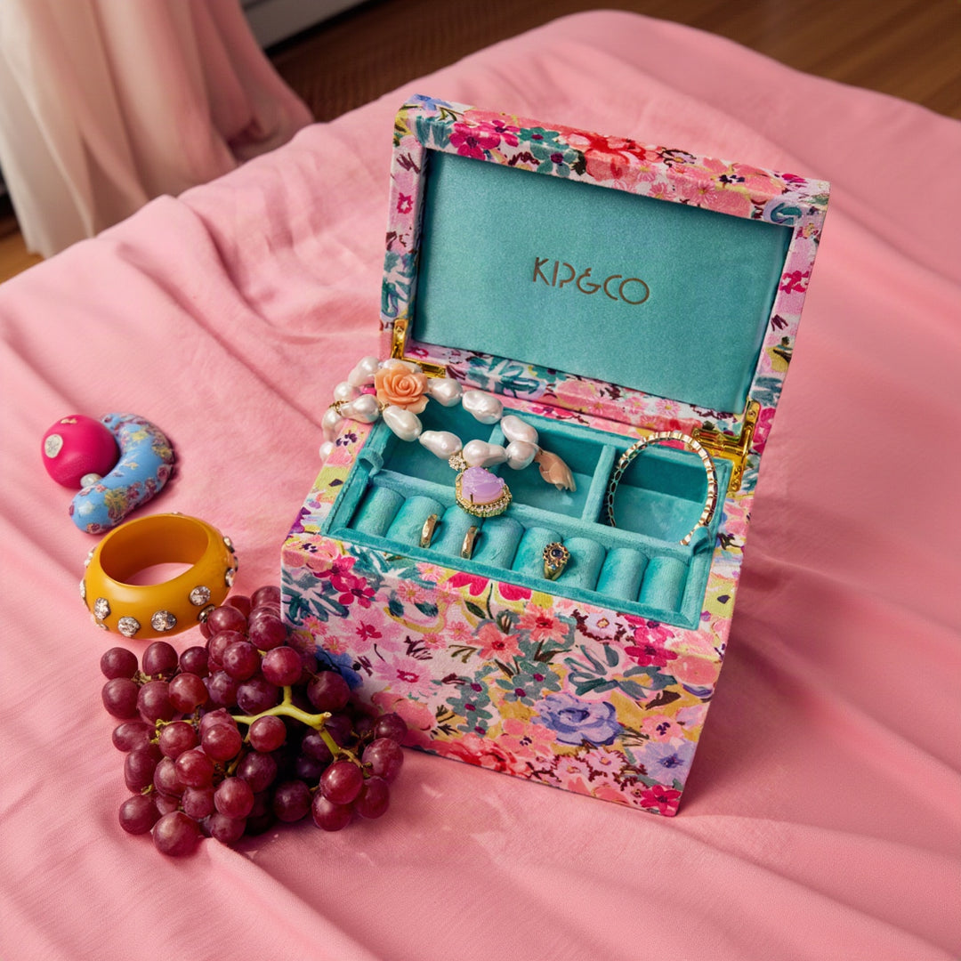 Kip & Co Alfresco Velvet Jewellery Box