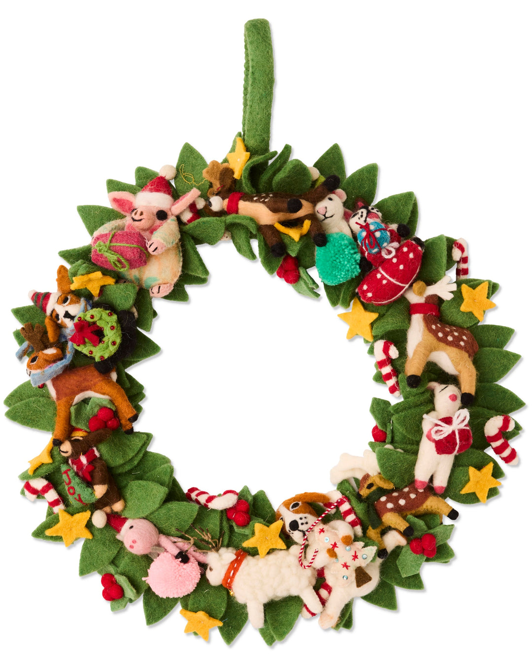 Kip & Co Felted Wool Christmas Wreath