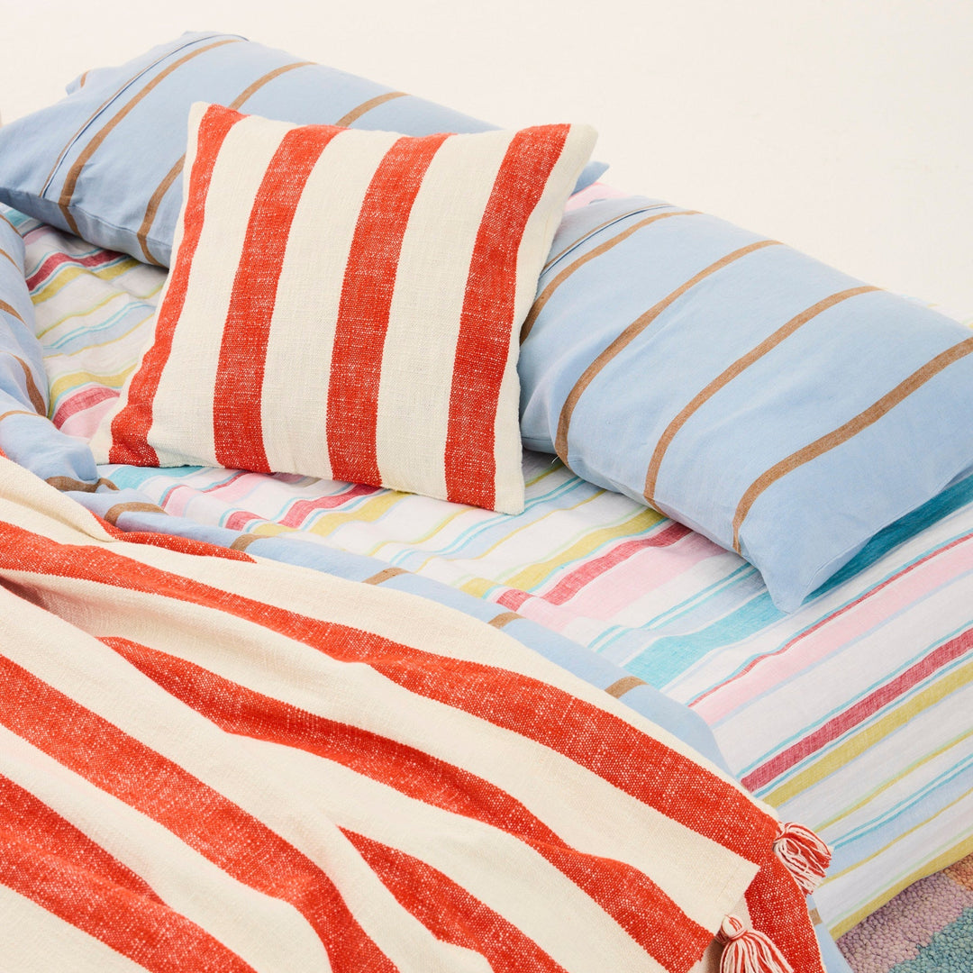 Kip & Co Bellissimo Stripe Linen Fitted Sheet