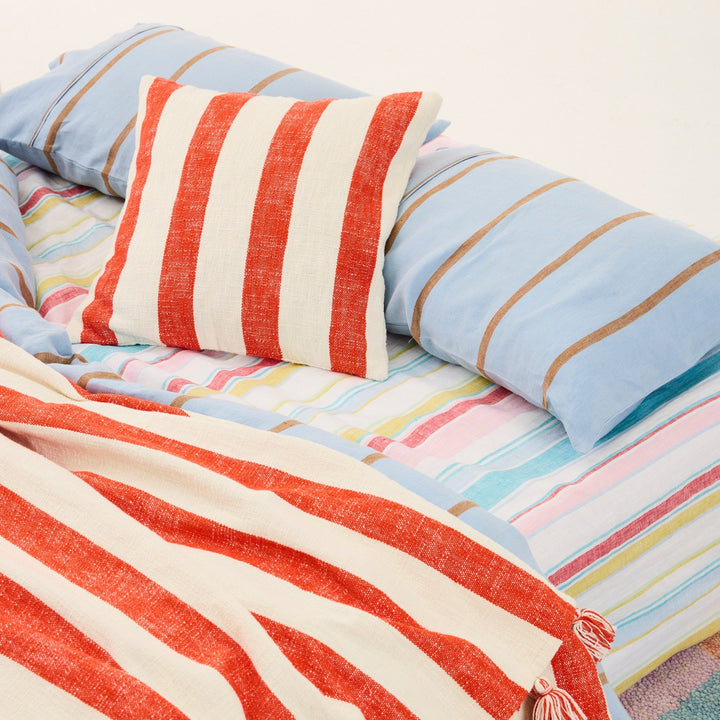 Kip & Co Bellissimo Stripe Linen Fitted Sheet