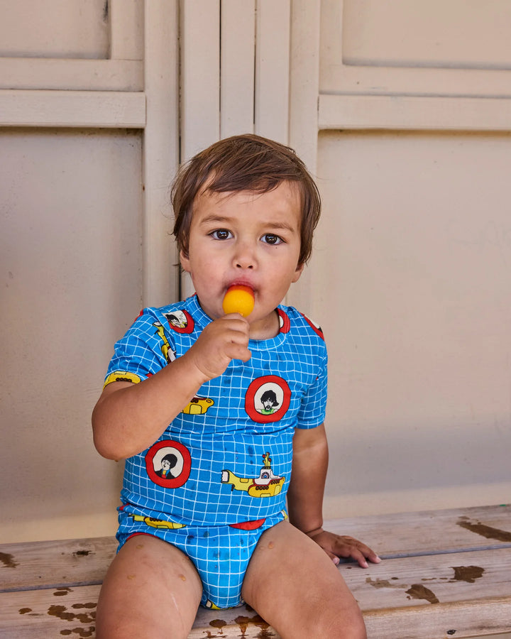 Kip & Co x The Beatles Yellow Submarine Organic Short Sleeve Romper