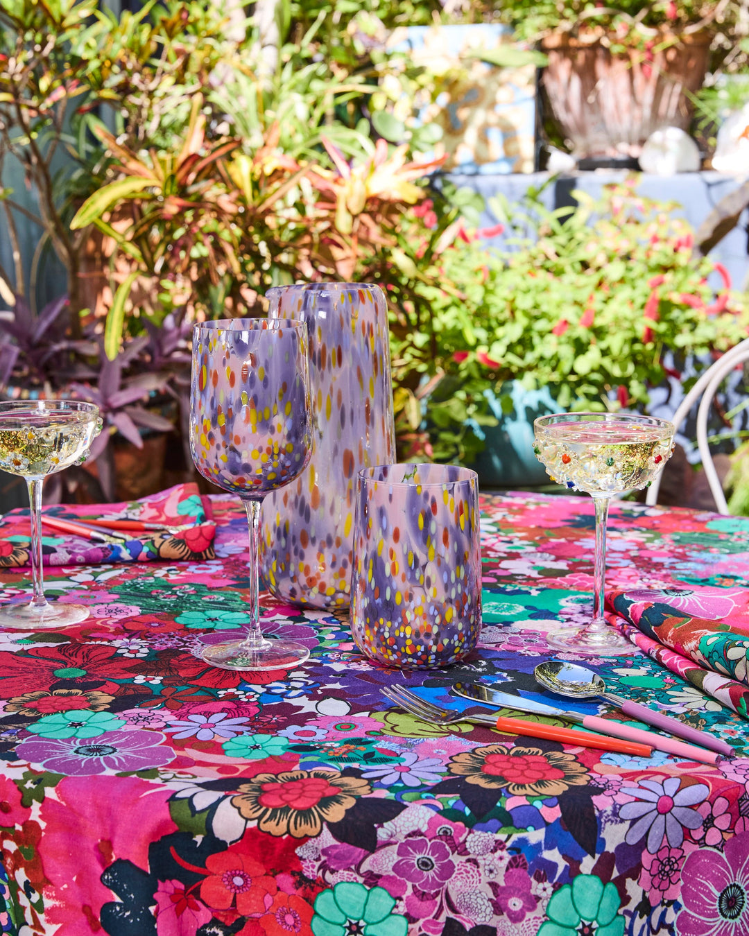 Kip & Co x Romance Was Born Flower Power Pink Tablecloth