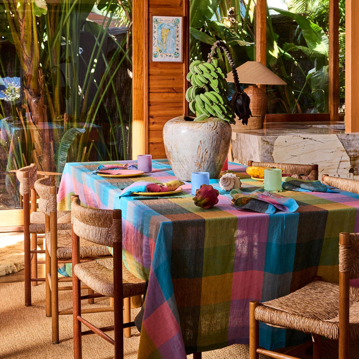 Kip & Co Sorbet Tartan Tablecloth