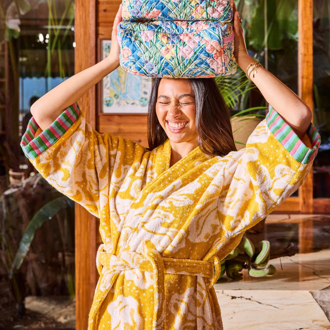 Kip & Co  x Anna Spiro Elsternwig Fig Terry Bath Robe