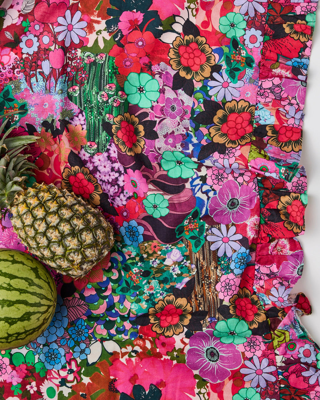 Kip & Co x Romance Was Born Flower Power Pink Tablecloth