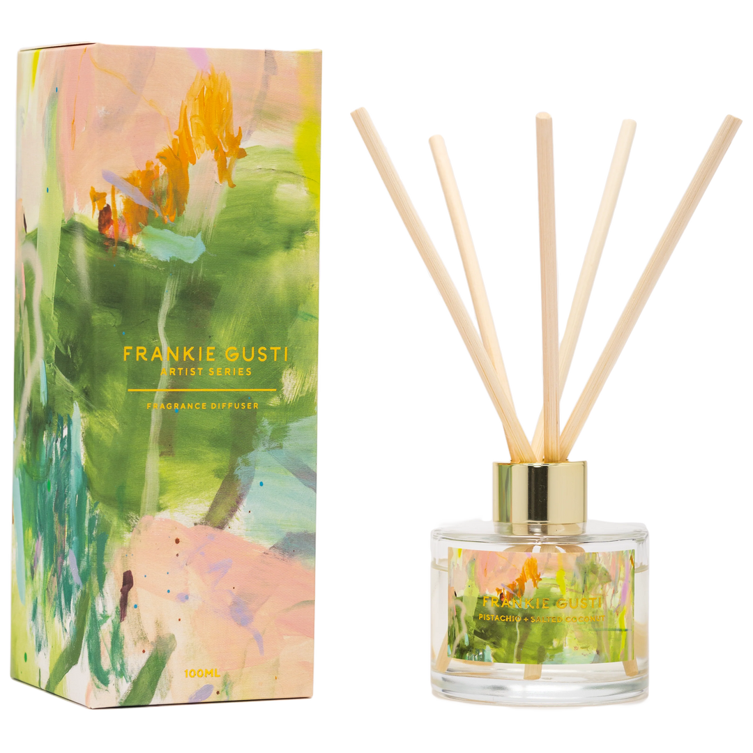 Frankie Gusti Artist Series Diffuser - Pistachio + Salted Coconut