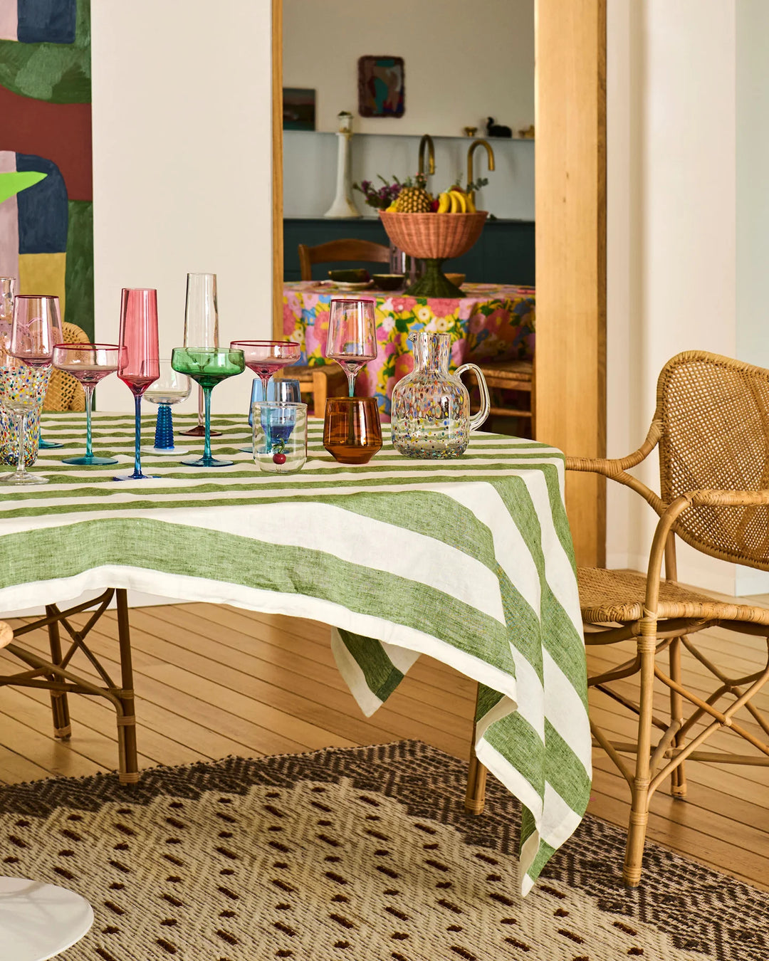 Kip & Co Pistachio Crush Margarita Glass 2P Set