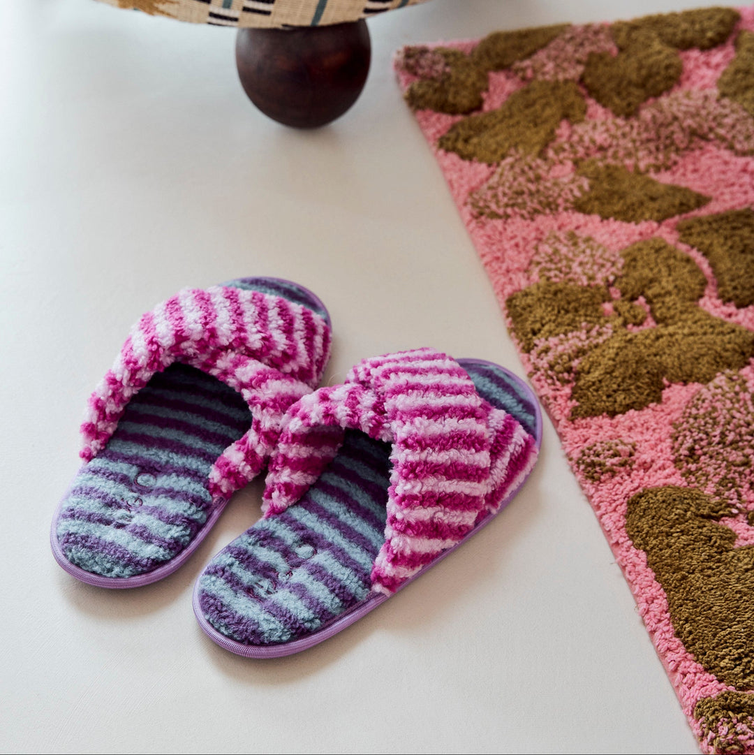 Kip & Co Berry Crumble Sherpa Adult Slippers
