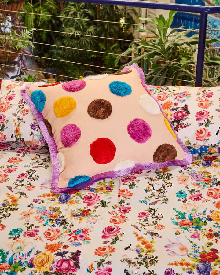 Kip & Co x Romance Was Born Shag Spot Tufted Cushion